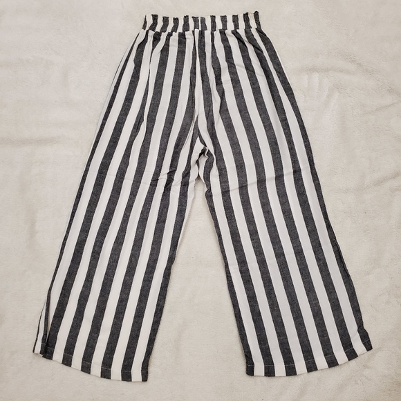 Subdued Cropped Culotte Pant Black White Size S Made in Italy - Picture 8 of 8